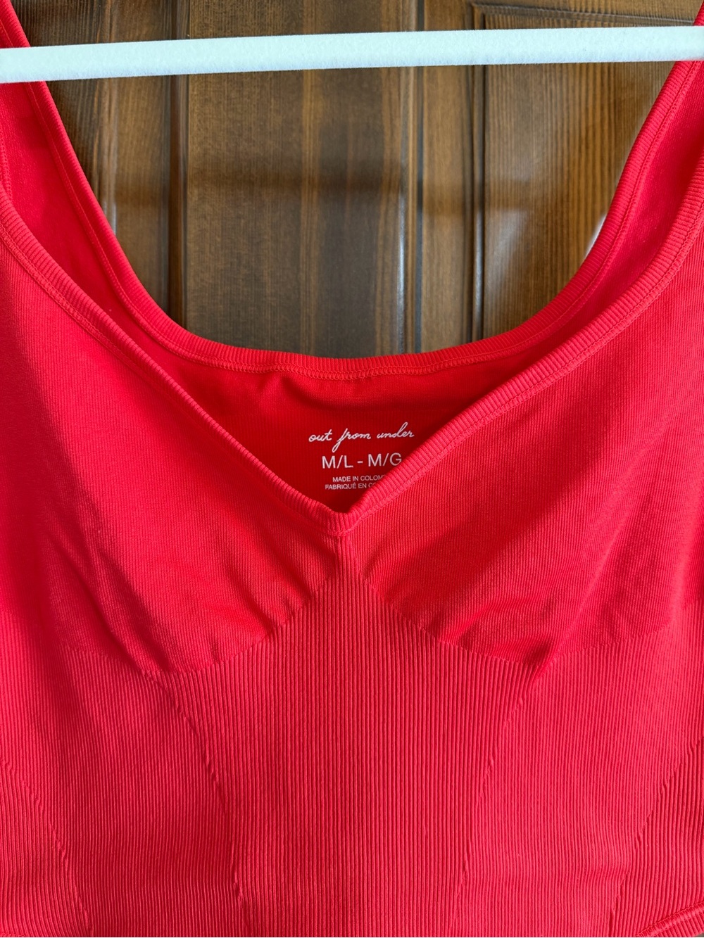 Urban Outfitters Out From Under Red Ribbed Tank Crop Top - Picture 3 of 4